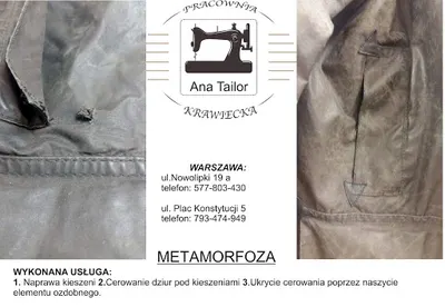 Poprawki Krawieckie - Ana Tailor